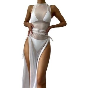 3 Piece Swim Set White